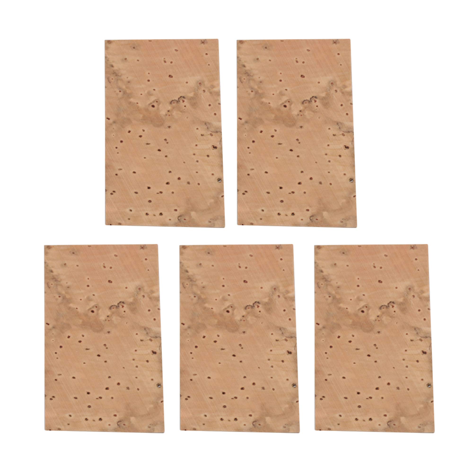 BQLZR 5pcs 45x25x1mm Saxophone Flute Clarinet Sax Neck Joint Cork Sheet Replacement