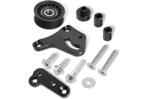 TENGBASE LS1 Manual Belt Tensioner with Pulley Aluminum - Fits 1998-2002 Camaro Z28/SS, Firebird Formula/Trans Am/WS6, LS/LS2 GTO - 551617X-2