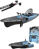 Reel Yaks Recon Modular Fishing Kayak - Fin Drive, 10.5ft, 400 lbs Capacity, Blue Gray - Pedal Fishing Kayaks for Adults & Youth, Sit on Top, Compact Storage, Lightweight, Durable, Easy Transport