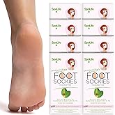 SpaLife Moisturizing Foot Sockies | Foot Mask for Dry Cracked Feet Intensive Repair Treatment | Tea Tree Oil Softening Booties | Callus Remover Alternative | Self Care Gifts for Women | 8 Pack