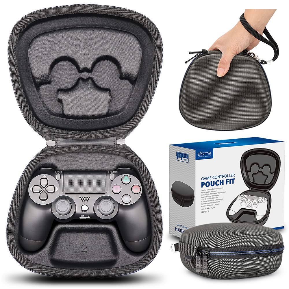 sisma Carry Case Compatible with PS4 Wireless Controller, Dual Shock 4 Controller Holder Travel Protective Cover Storage Case Carrying Bag, Special Edition