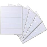 Crinklee Waterproof Essential Oil Labels, 100 Squares, 2x2 Inches, Rounded Corners, Oil Proof, Highly Durable Blank Stickers