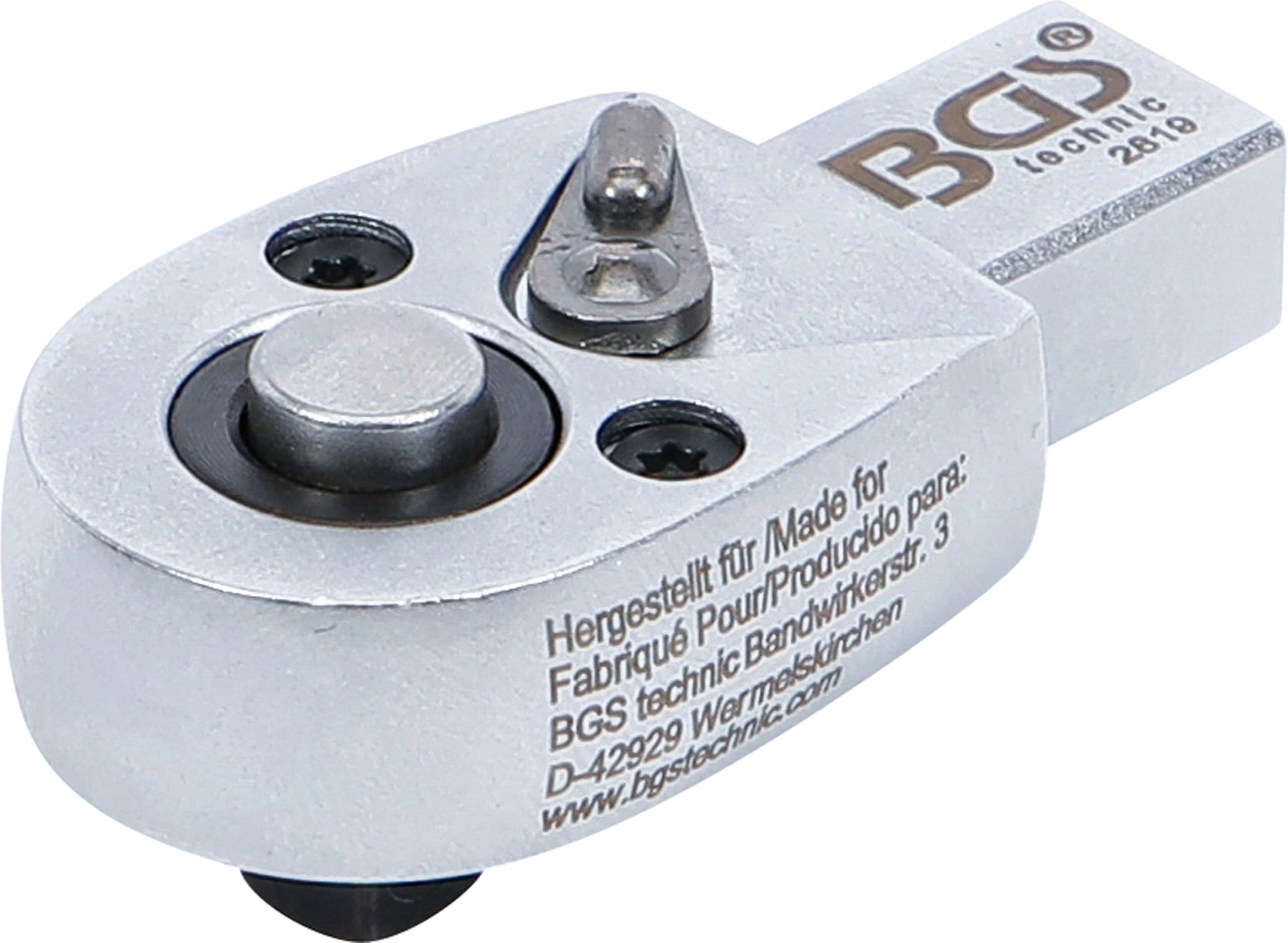 BGS 2819 | Reversible Insert Ratchet | 6.3 mm (1/4") | Square Size 9 x 12 mm