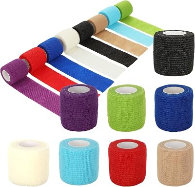 ASelected Self-Adhesive Bandage Roll 5 cm x 4.5 m 8 Rolls Breathable