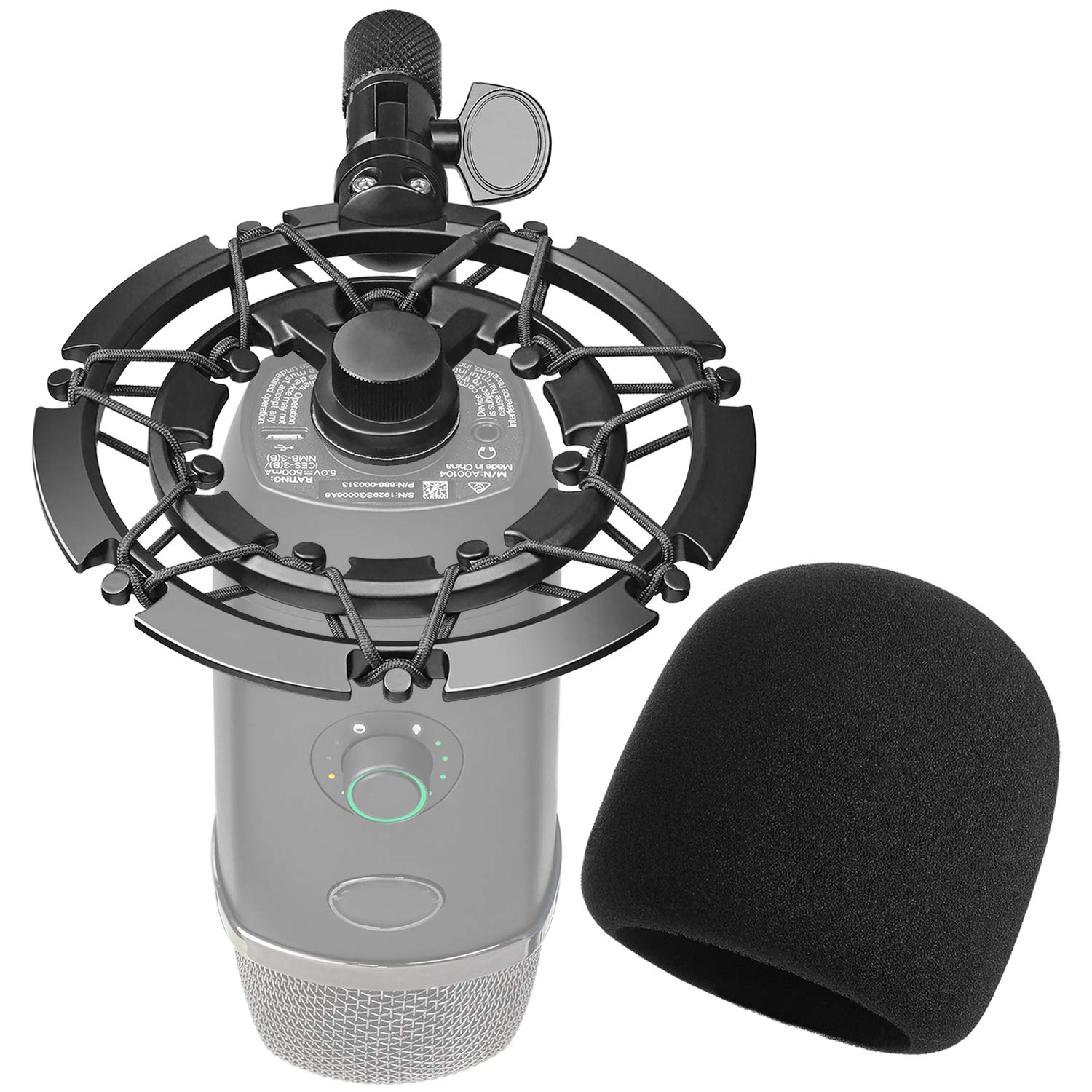 Blue Yeti X Shock Mount, Alloy Microphone Shockmount Reduces Vibration and Shock Noise Matching Boom Arm Mic Stand by YOUSHARES