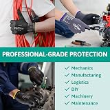 Ansell HyFlex 11-840 Nitrile Coated Work Gloves Black Size Small 5 Pairs view 3