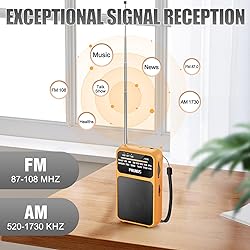 PRUNUS J-555 Pocket Radio AM FM USB-C