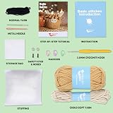 CROCHET BOX Complete Crochet Kit for Beginners Highland Cow Kit with Tutorial view 3