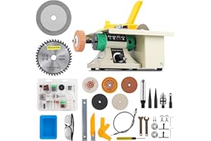 Flyrivergo Jewelry Rock Saw for Cutting Rocks, 110V 750W Lapidary Saw Rock Cutter Mini Table Saw for Crafts Lapidary Equipment for DIY Gem Stone Rock Grinding Woodworking Carving