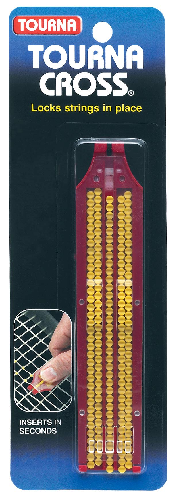 Tourna Cross String Saver with Applicator,Yellow