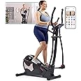 Sunny Health & Fitness Smart Elliptical Full-Body Cross Training Machine w/Extended Stride, Cardio Exercise Trainer for Home, Free SunnyFit App Bluetooth Connection, Optional 12" or 16" Stride Length