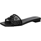Coach Women's Tea Rose Flat Sandals