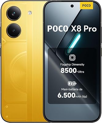 POCO X8 Pro, Smartphone 12+512GB, Giallo, Dimensity 8500-Ultra