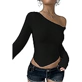 SISKIN Off The Shoulder Sweater for Women Sexy Knit Cropped Pullover Lightweight Sweaters for Women Trendy