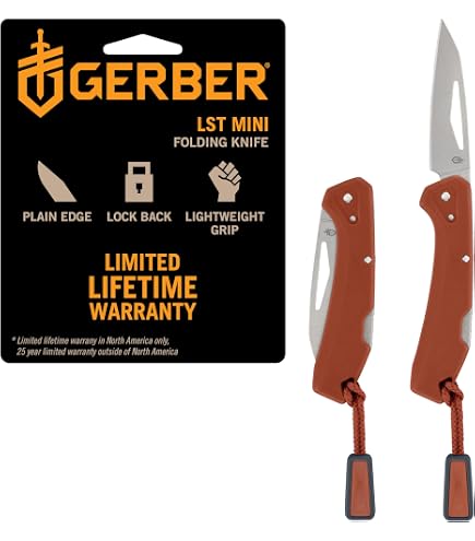 Gerber Gear US1 Pocket Knife - Plain Edge Blade Folding Knife - EDC Gear and Equipment