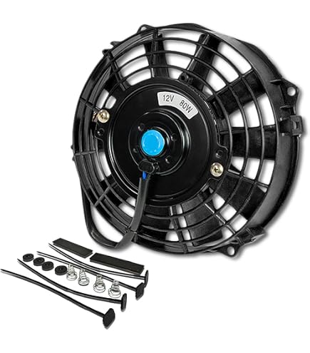 12V 90W 10 Fan Push Pull Electric Radiator Cooling Mount Kits Universal - Radiator Fan and