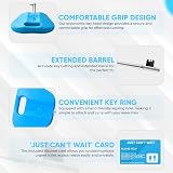 Rubigo 3 Pack Disabled Toilet Key UK with Just Cant Wait Card Blue view 2