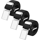 AWAYTR 3 PCS Kids Adjustable Magnetic Belts - Easy to Use Magnetic Buckle Belt for Boys and Girls