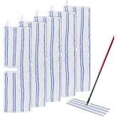 Mop Heads Replacements Compatible with Cedar Dual-Action Flip Mop - Microfiber Mop Replace Pads for Dry/Wet Use - Reusable Washable Dust Mop Refills for Floor Cleaning,5 Pack