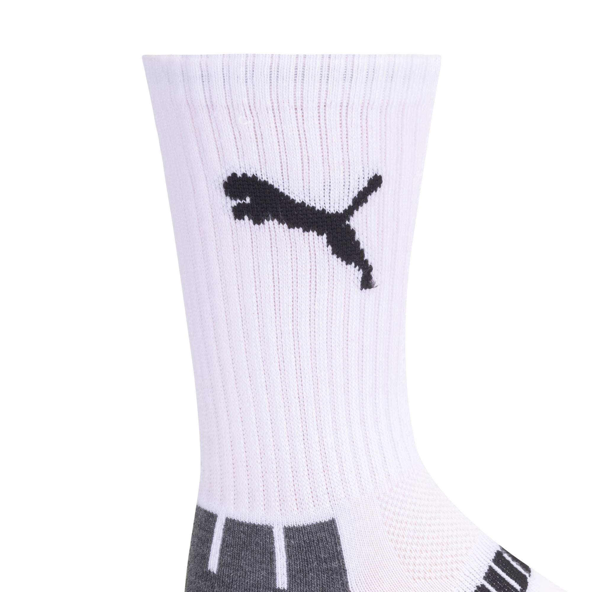 PUMA Boys' 6 Pack Crew Cut Socks
