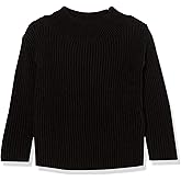 Amazon Essentials Girls Modern Wide-Neck Pullover Sweater