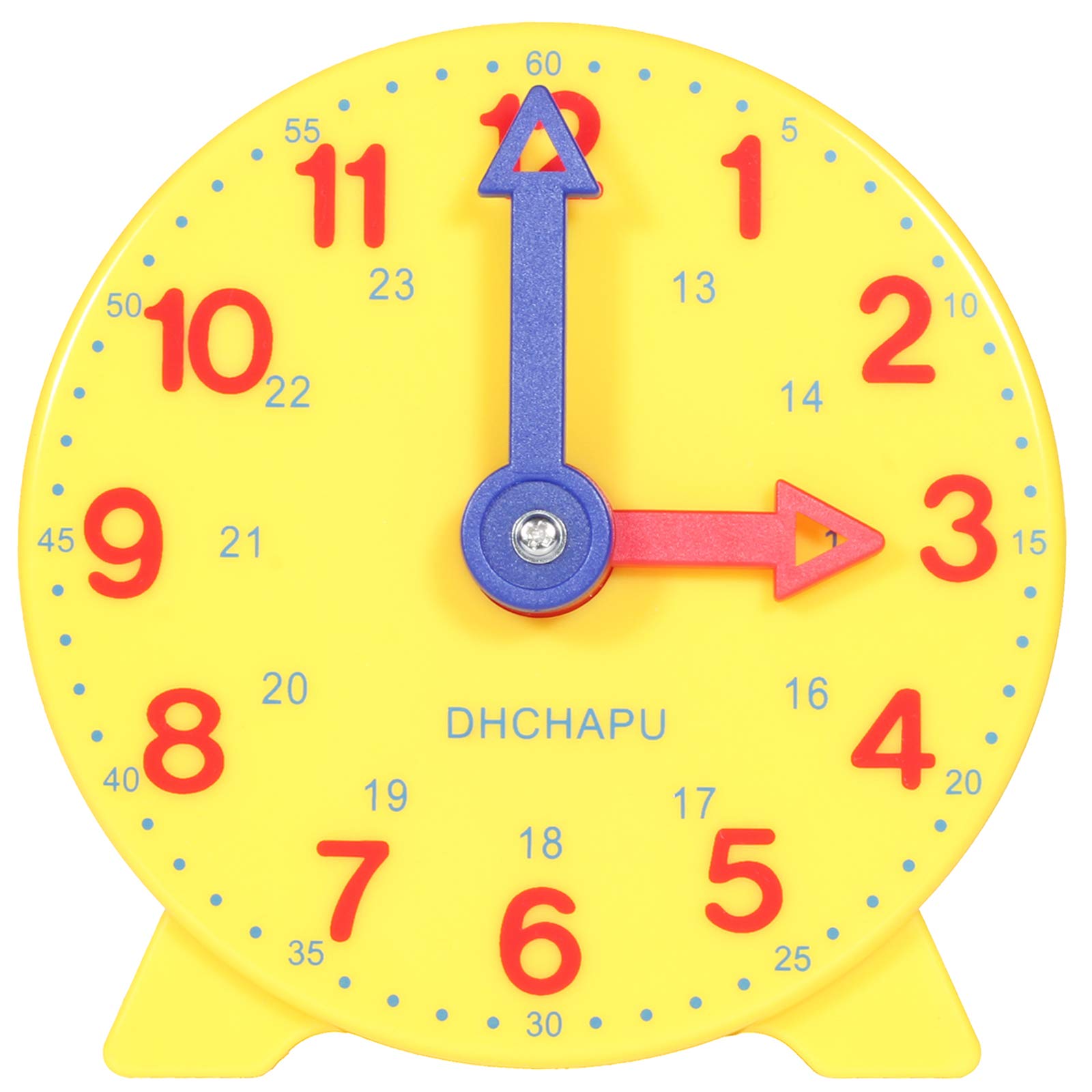 DHCHAPU Pupil Clock - Tell the Time - 12 HOUR&24 HOUR Clock Student Learning Clock
