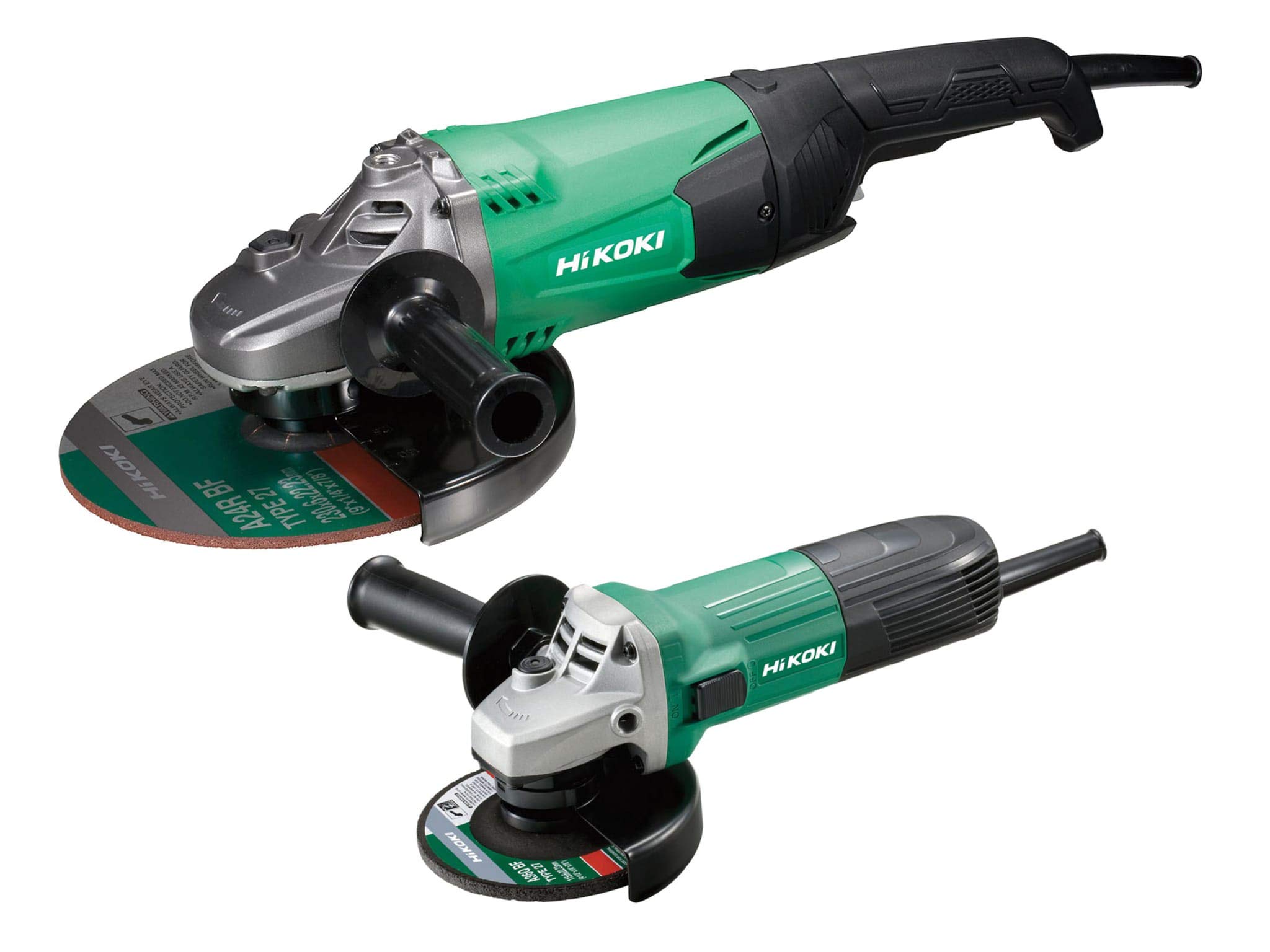 HiKOKI G12STX/G23ST twin pack grinders Angle, 230 Volt Version, 230mm 9"