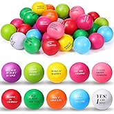 Sotiff Stress Balls for Adults - 100 Pcs Colorful Foam Stress Relief Gift Toys with Motivational Quotes - Bulk Squeeze Balls for Office Relief Employee Appreciation(Ten Colors,Inspirational)