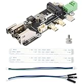 Waveshare PCIe to M.2 Multifunctional Adapter, for NVMe Protocol M.2 Solid State Drive, Compatible with Raspberry Pi 5, Two Power Supply Methods, Supports Dual 4K Outputs, High-Speed Reading/Writing