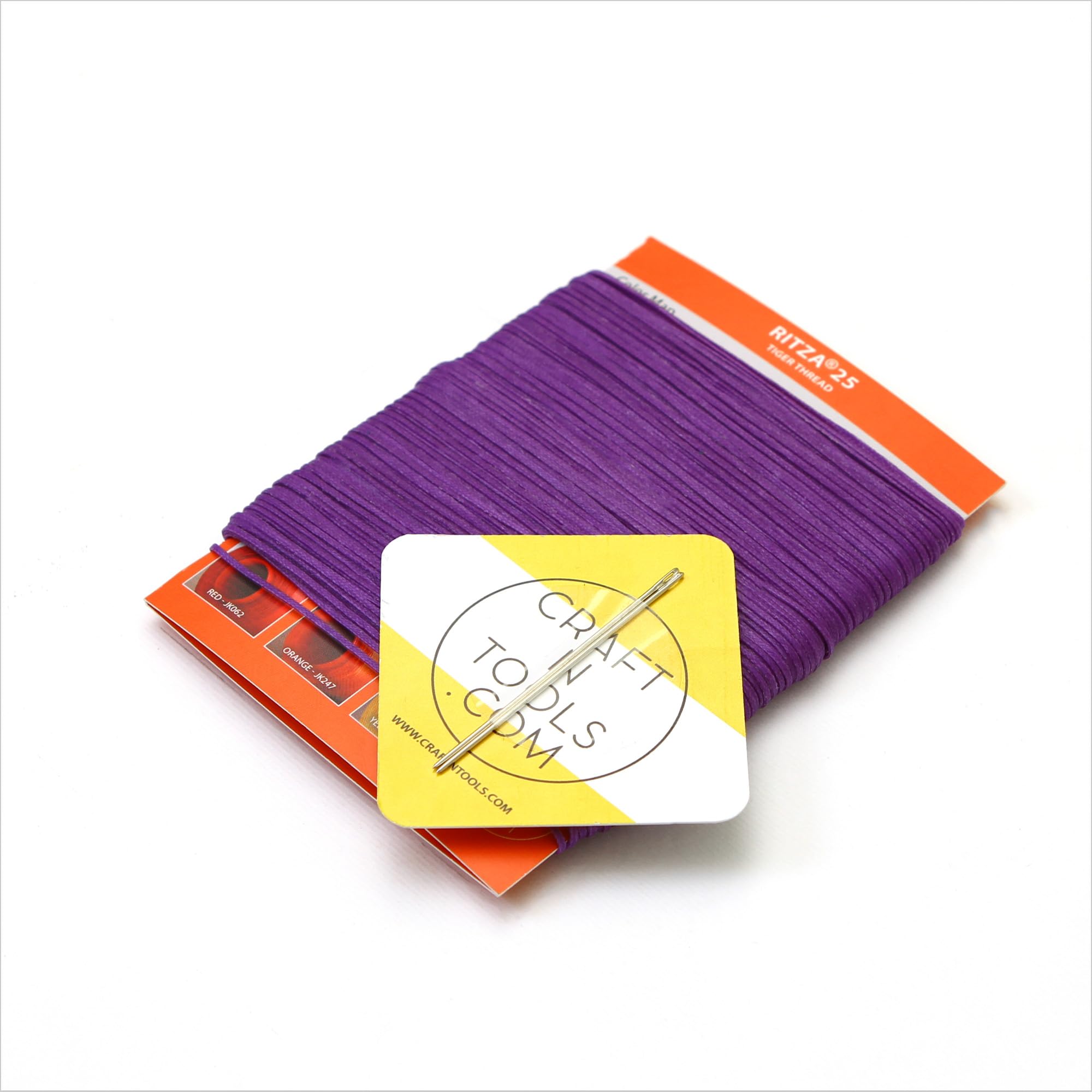 Purple 0.6mm RITZA 25 Tiger Thread for Leather Craft | Waxed Tiger Thread | Ritza 25 Thread | Waxed Polyester | Saddlers Thread