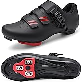 SoleEase Womens Mens Cycling Shoes(37, Black)