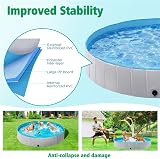 Yaheetech PVC Foldable Pet Pool Extra Large 180x30cm Grey view 4