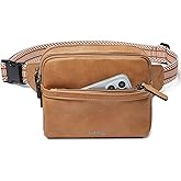 LATMAP 3L Fanny Packs Belt Bag for Women Small Everywhere Crossbody Bag Waist Packs Faux Leather Sling Chest Travel Purse