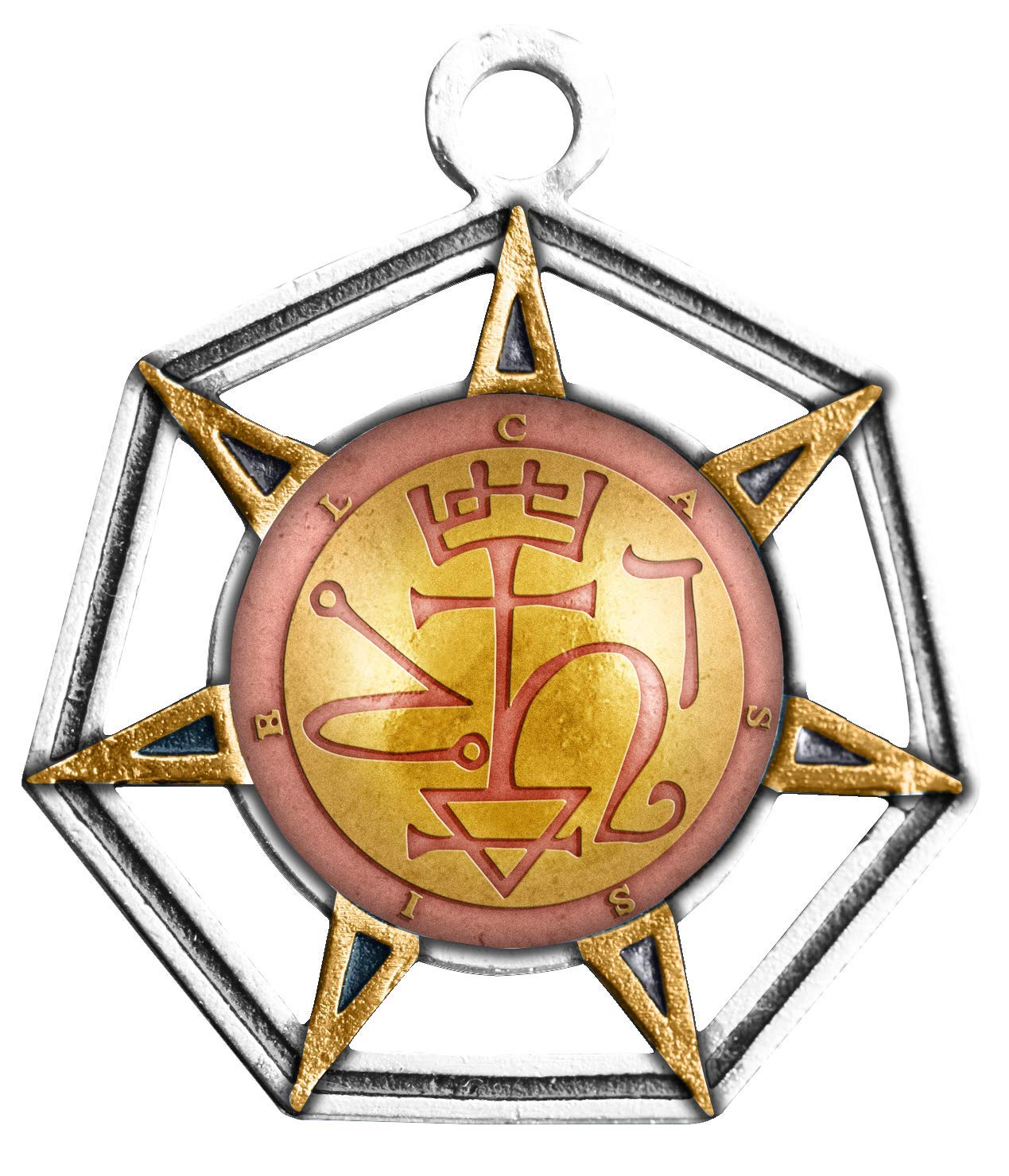 Eastgate Resource Cassiel, Angel of Saturn - Mediaeval Magickal Charm Pendant Necklace for Protecting the Home and Warding off Poverty