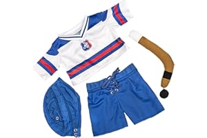 STUFFEMS TOY SHOP All Stars Hockey Uniform Teddy Bear Clothes Outfit Fits Most 14" - 18" Build-A-Bear and Make Your Own Stuffed Animals