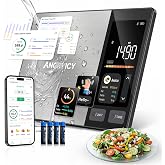 Smart Food Scale with Nutritional Calculator, Free APP with 24 Nutrients | Supports Tracking Calories, Macro - Stainless Steel Digital Food Scale for Meal Prep Weight Loss, Grams/Ounces, 11lb Capacity