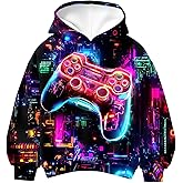 Idgreatim Boys 3D Graphic Hoodies Kids Casual Sport Thin Pullover Sweatshirt Size 7-14T