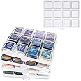 Sanfurney Ink Pad Cube Caddy Mini Size Stamp Pad Storage Tray Ink Pad Organizer Holder, 1 Tray Holds 12 Inkpad, Set of 5 Trays Holds 60
