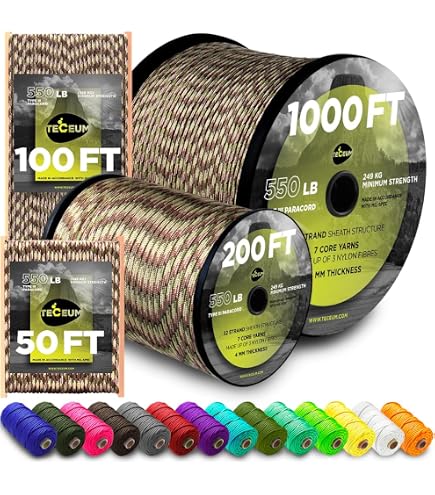 Paracord Planet Manila Seil 1/5,1 Cm - Natur, Wetterfest, Für Camping, Dekoration, 25 Fuß (ca. 7.6m)