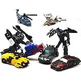 8 Pcs Mini Car Robot Toys, 3.5-inch Small Hero Action Figures, Birthday Favors Toys for Kids Age 5 and up.