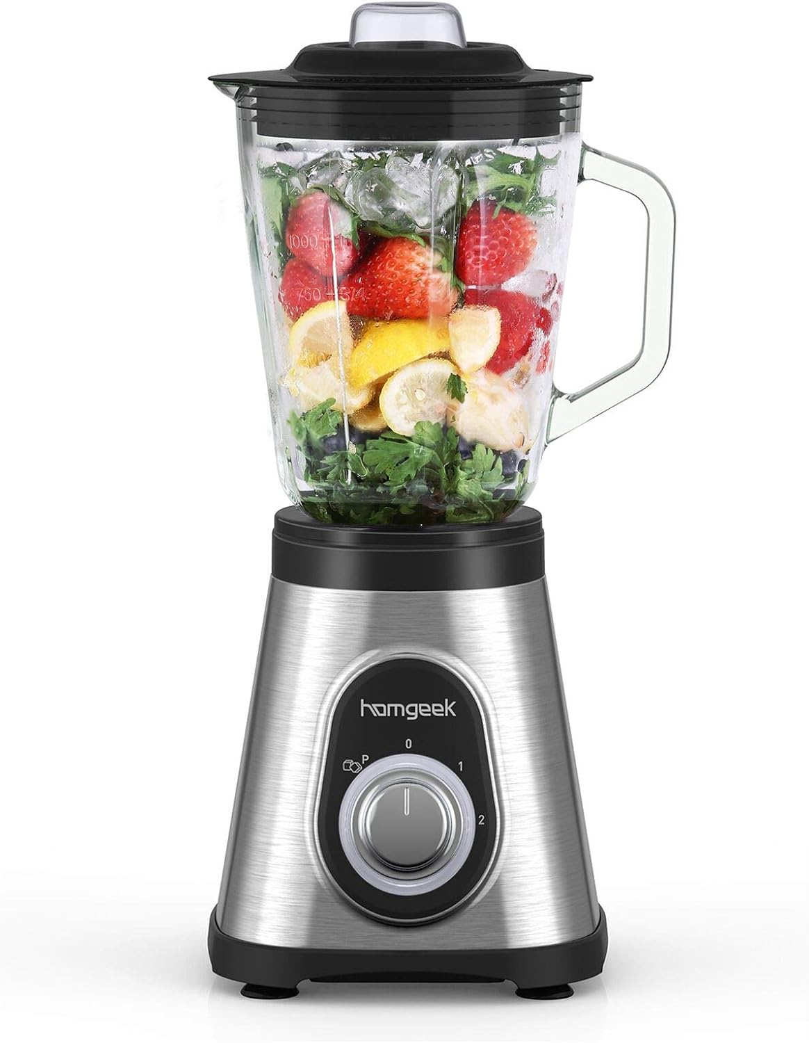 Amazon Homgeekミキサー ブレンダー ジューサー スムージー 氷も砕ける 野菜 果物 コンパクト 1 5l大容量 700wブレンダー 一台多役 ジューサー 人気 銀2 Homgeek ミキサー