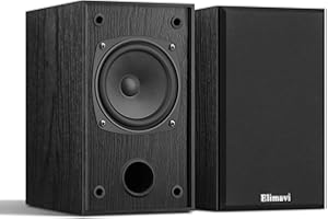 Elimavi 30W*2 Passive Bookshelf Speakers for Record Players and Home Theater Systems, Midrange and High-Frequency Stereo Spea