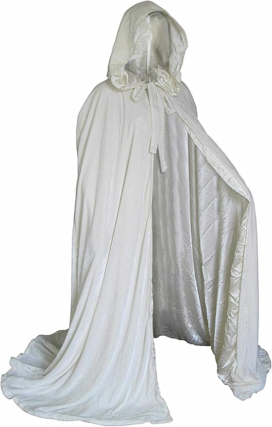 white velvet wedding cape