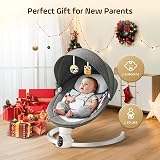 Fdlscpem Baby Swing Chair Electric Bouncer 0–10 Months Bluetooth Music 5 Angles view 9
