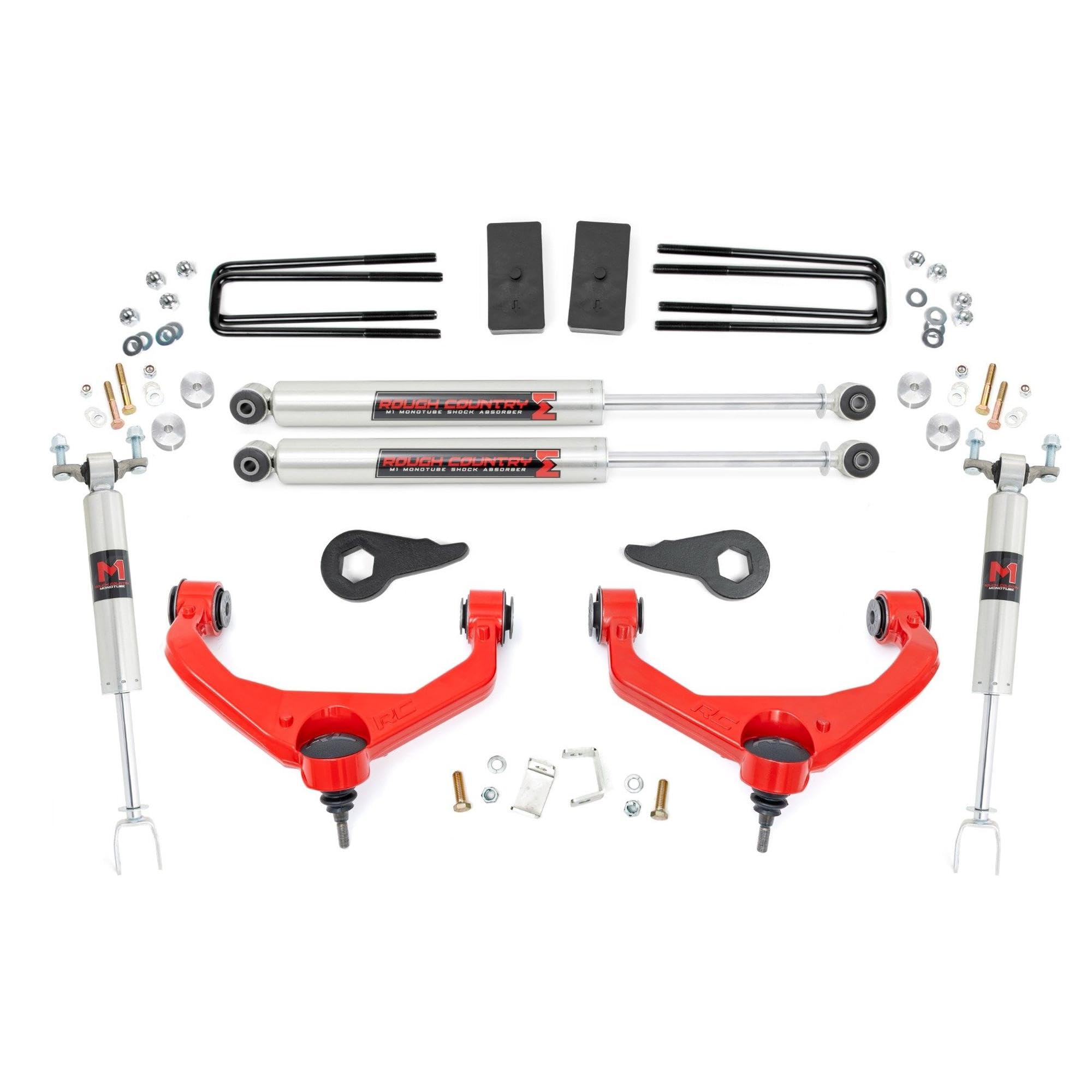 Photo 1 of *MISSING PARTS*
Rough Country 3.5" Lift Kit for 2011-2019 Chevy/GMC 2500/3500 2WD/4WD- 95940RED