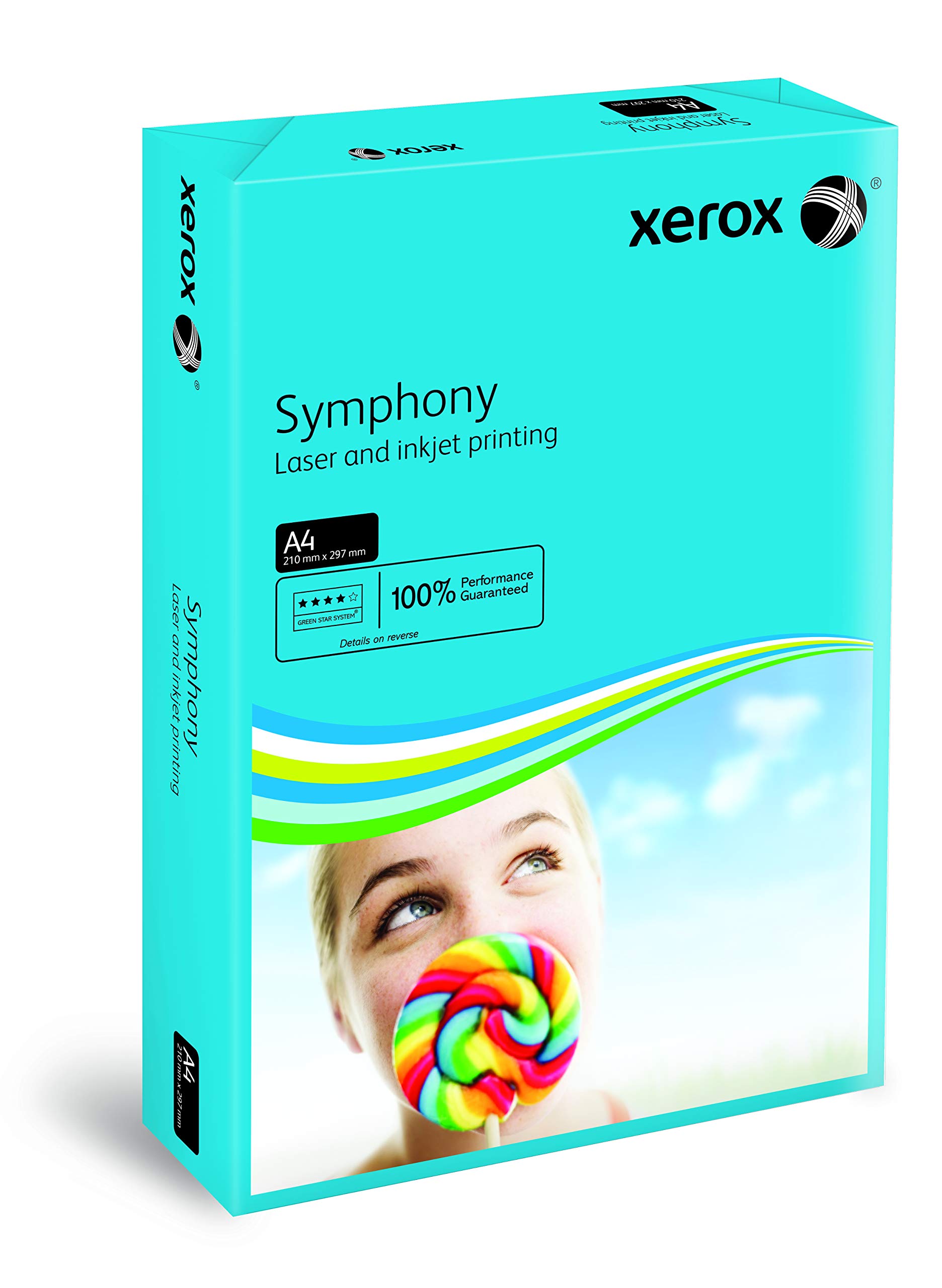 Xerox Symphony Coloured Paper Multifunctional Ream-Wrapped 80gsm A4 Deep Blue Ref 3R93959 [500 Sheets]