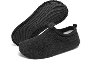 Heiiwarm Kids Cozy Slippers Winter Warm House slippers Socks Anti-Skid shoes (Toddler/Little Kid/Big Kid)