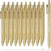 Dispowreath 30pcs Thank You Pens Bulk Cute Multicolor Ballpoint Pen for Server Employee Appreciation Gifts for Wedding Guest Teacher Coworker Office Staff Team Nurse Baby Shower Party Supplies (Gold)