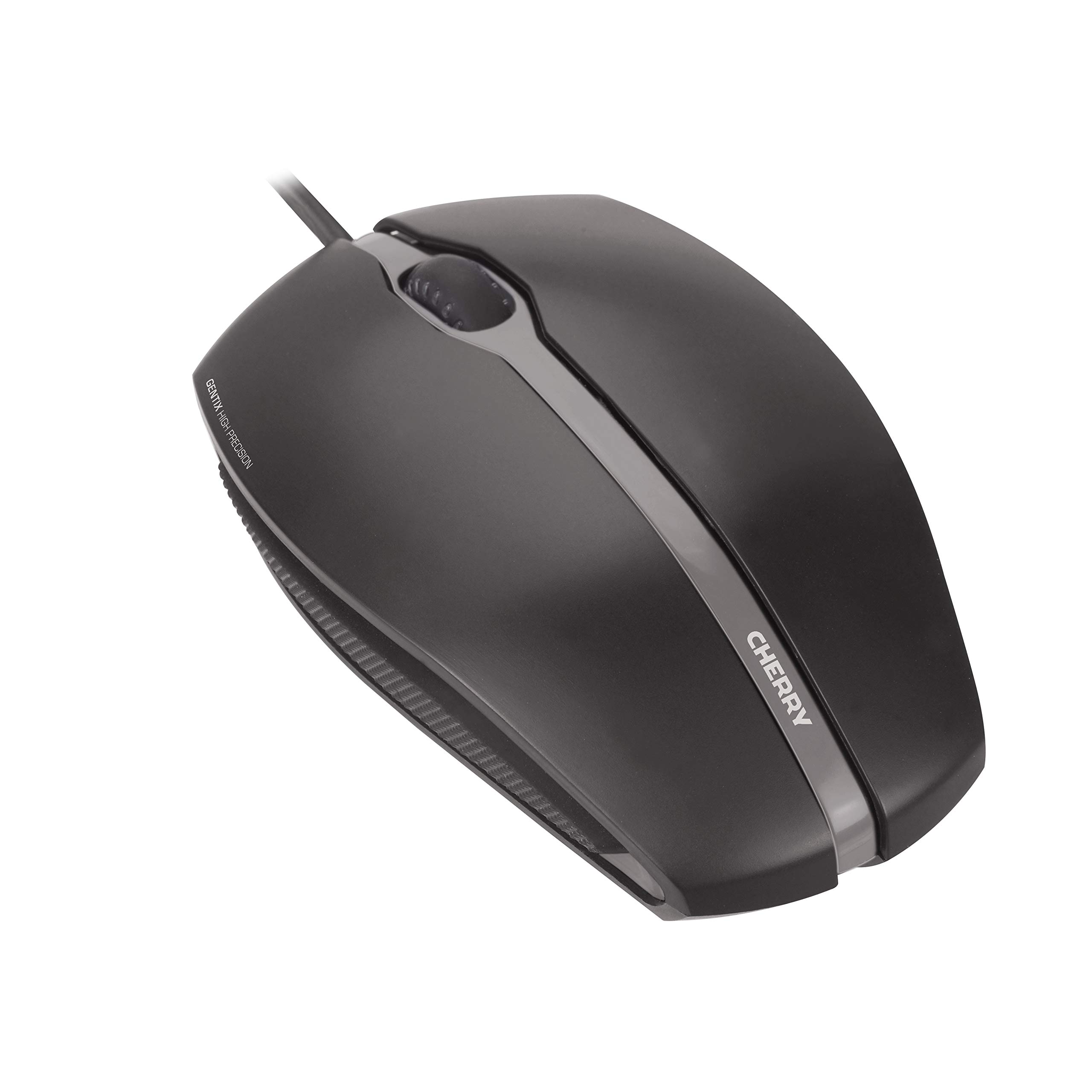 CHERRY GENTIX CORDED, Wired Mouse, Precise Scroll Wheel, Optical Sensor, Symmetrical Design for Left and Right-Handers, Cable 1.8 m, USB 2.0 Black