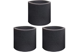 MZY LLC 3 Pack 90585 Foam Sleeve Filter Replacements for Shop Vac for Vacmaster & for Genie Shop Wet Dry Vacuums, VF2001 Foam Filter for Wet Dry Vacuum Cleaner